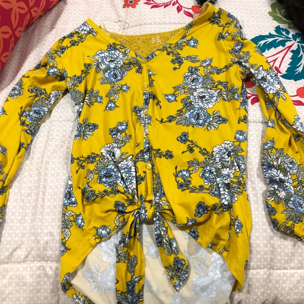 Printed floral blouse